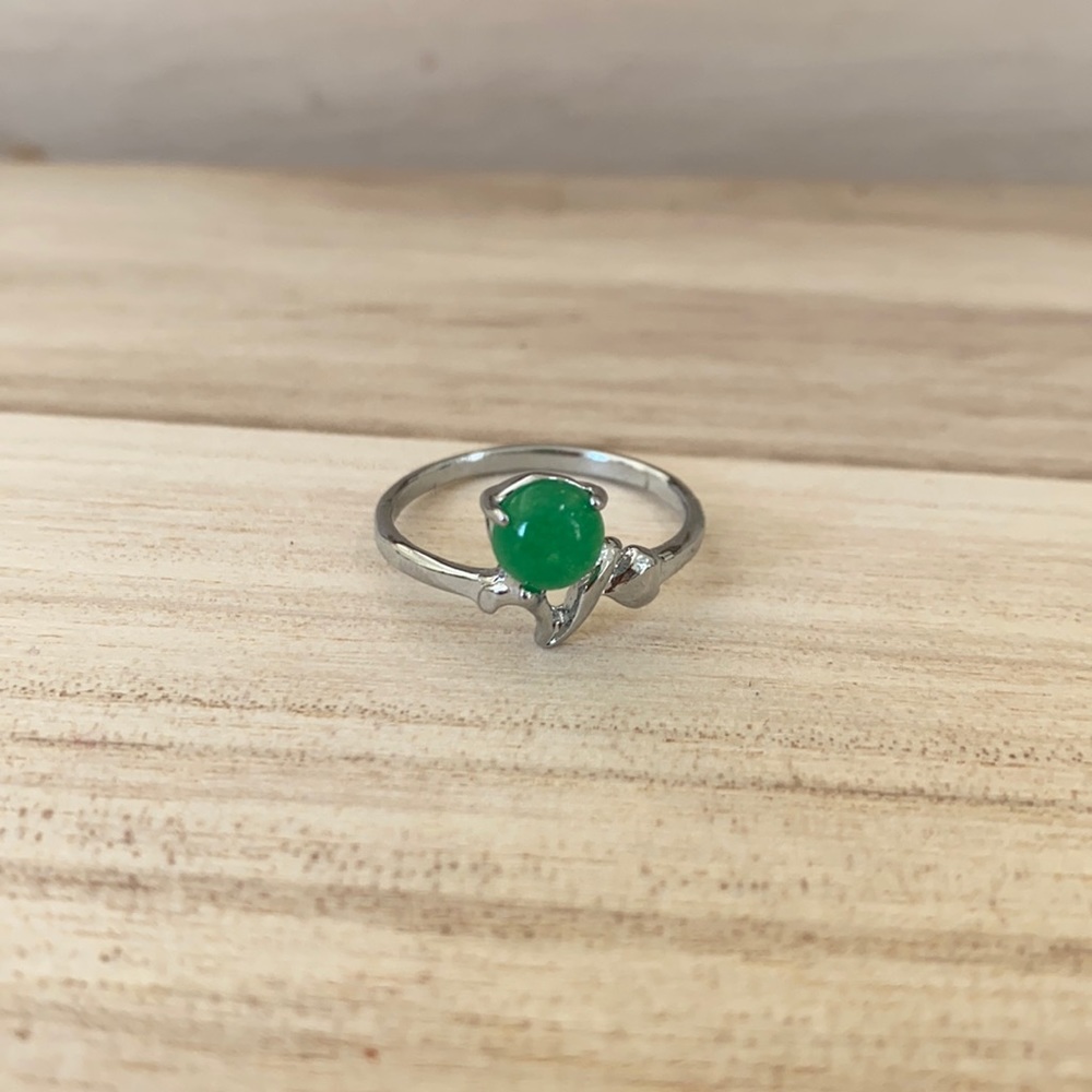 Silver rings natural Jade Rings Lucky Jade rings